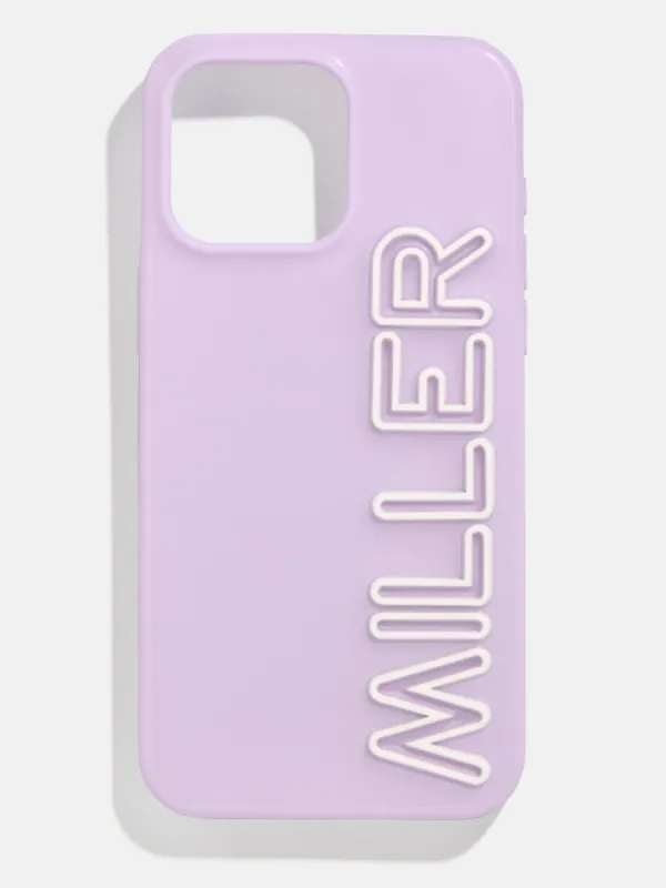 Fine Line Custom iPhone Case - Lavender/White sold by BaubleBar