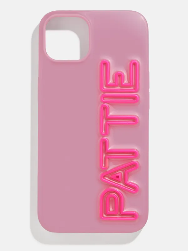Fine Line Custom iPhone Case - Dark Purple/Hot Pink sold by BaubleBar