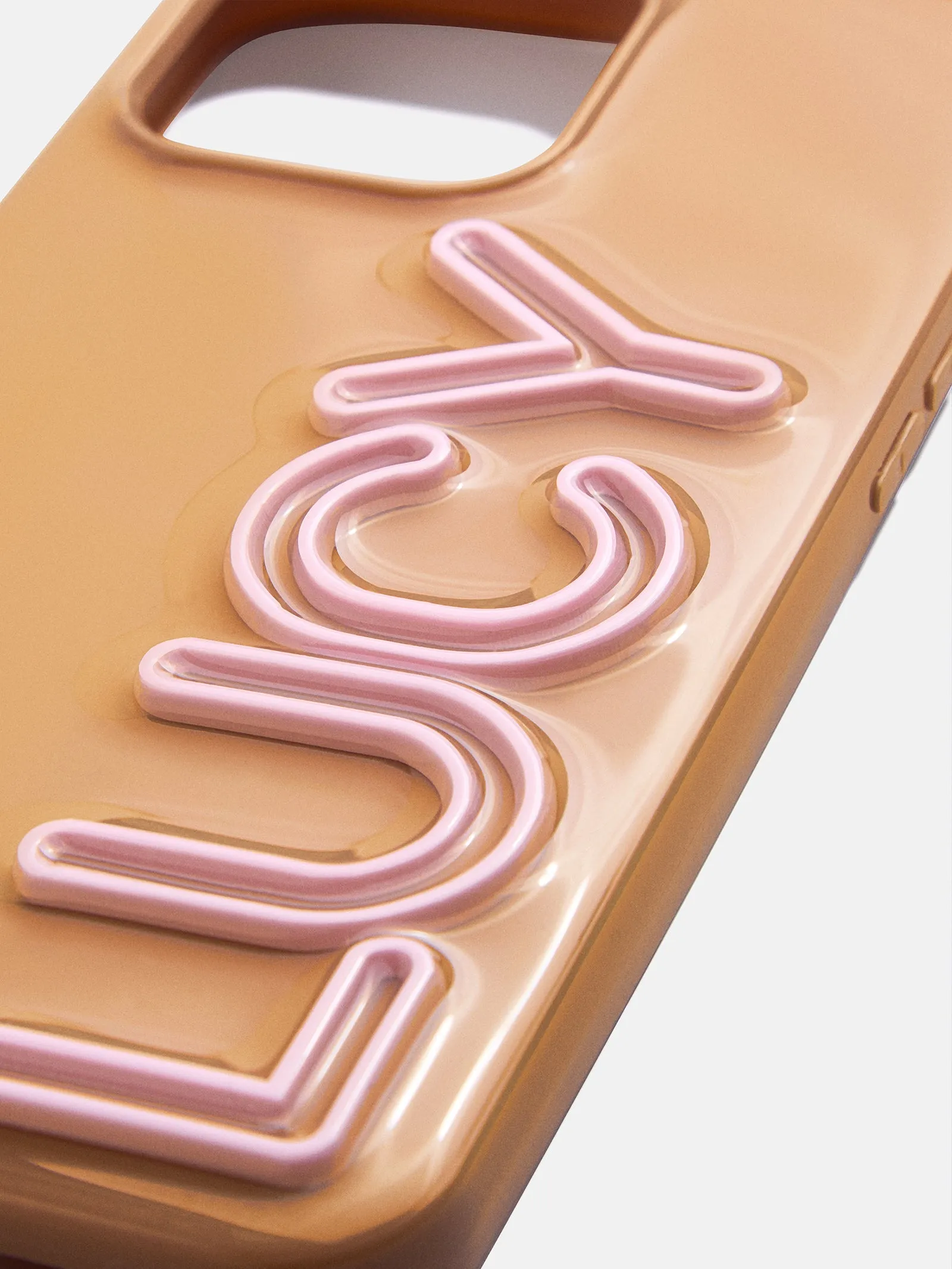 Fine Line Custom iPhone Case - Brown/Blush sold by BaubleBar product image thumbnail 2