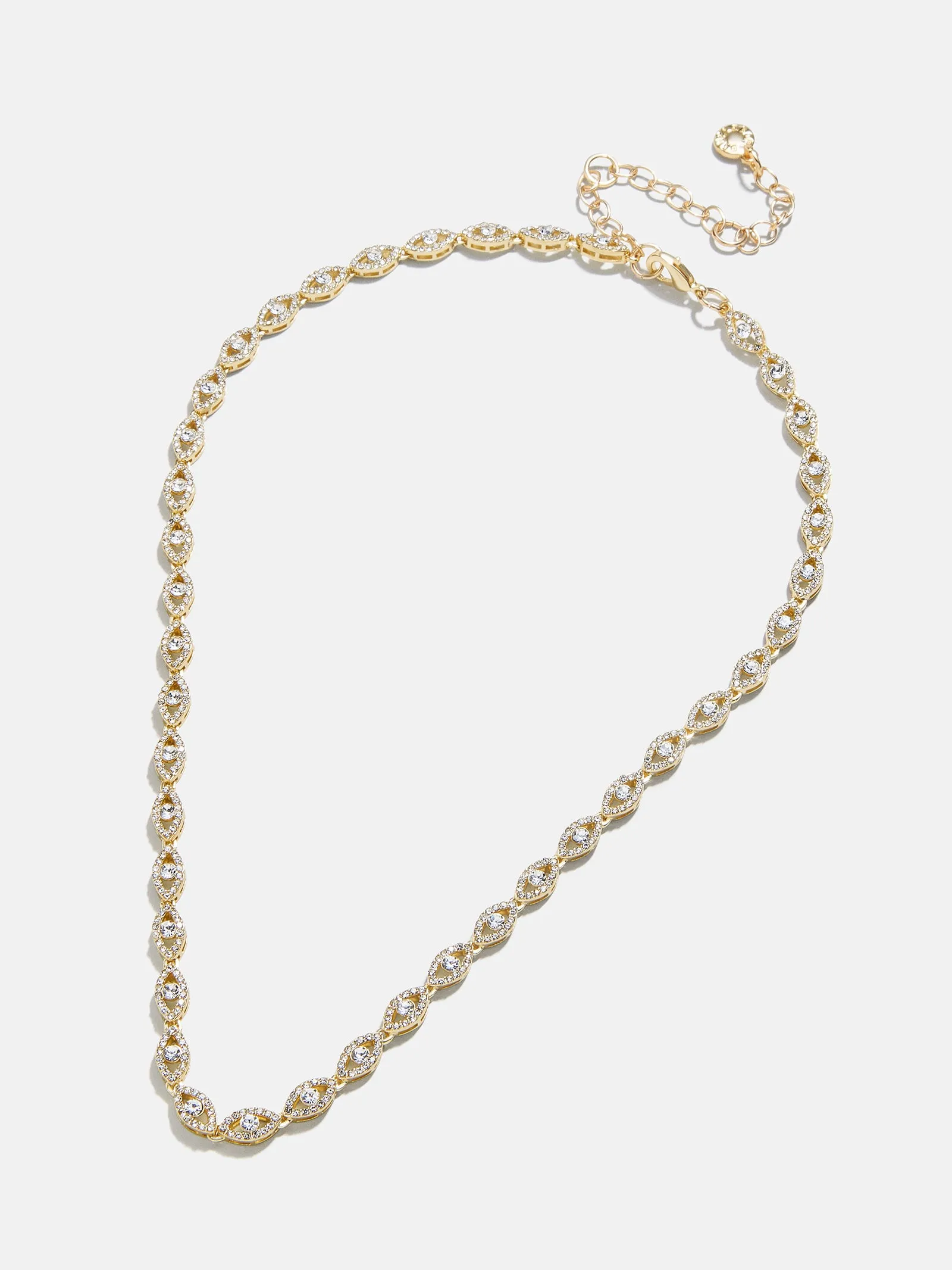 Evil Eye On Repeat Tennis Necklace - Gold/Pavé sold by BaubleBar product image thumbnail 3