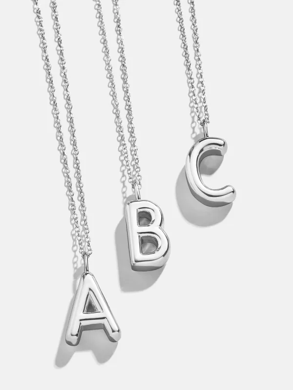 Classic Sterling Silver Initial Necklace  - Sterling Silver sold by BaubleBar