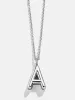 Classic Sterling Silver Initial Necklace  - Sterling Silver sold by BaubleBar