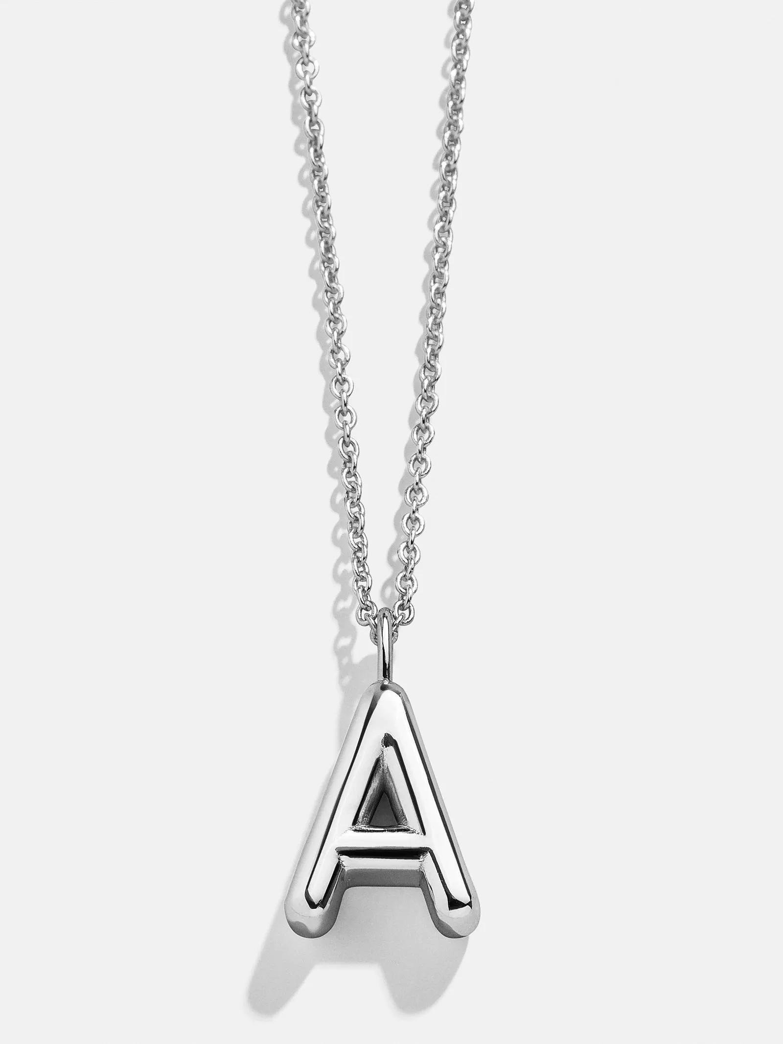 Classic Sterling Silver Initial Necklace - Sterling Silver sold by BaubleBar product image thumbnail 3