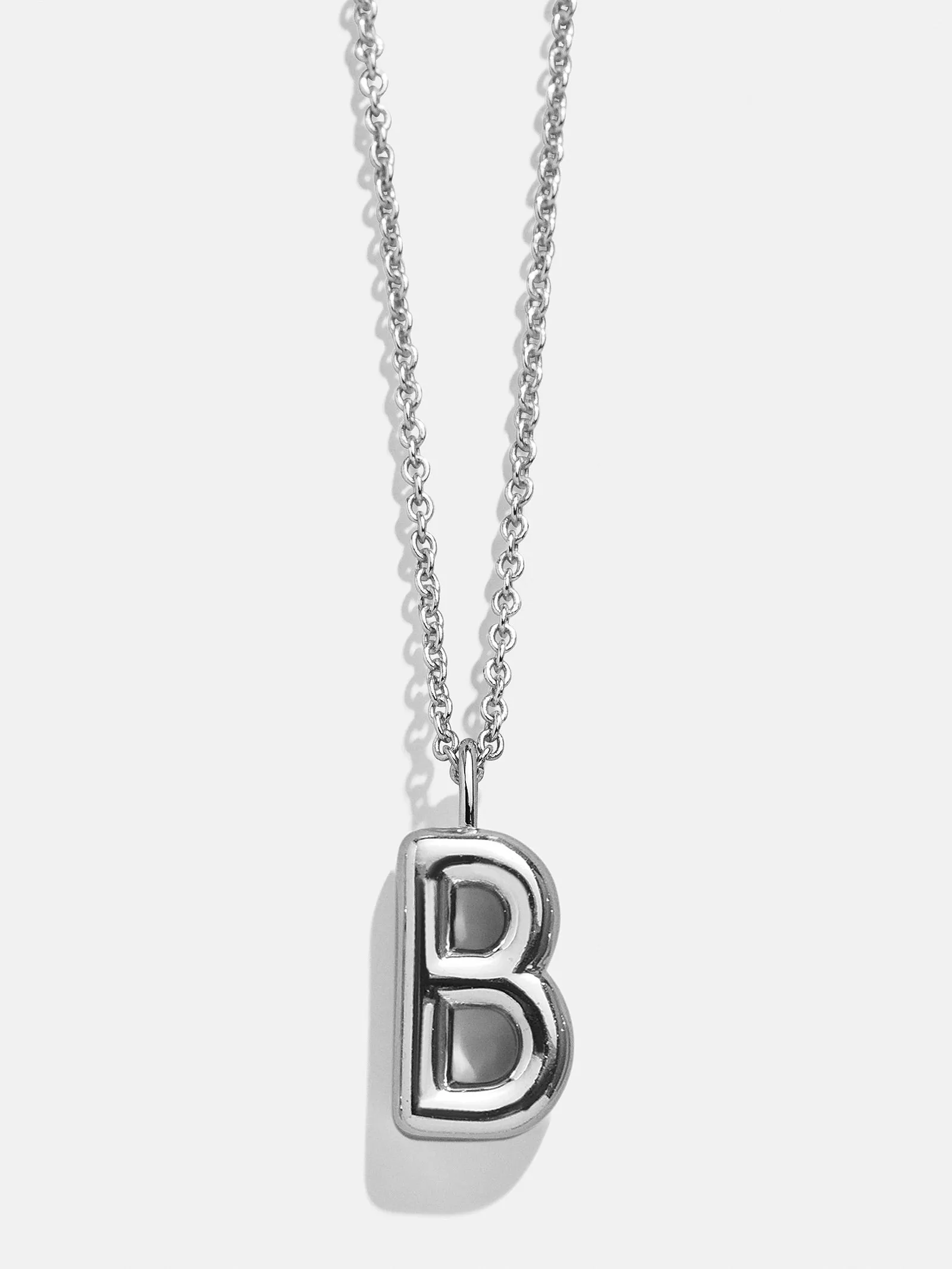 Classic Sterling Silver Initial Necklace - Sterling Silver sold by BaubleBar product image thumbnail 4