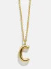 Classic Gold Initial Necklace - Gold Plated Brass sold by BaubleBar
