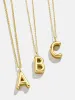 Classic Gold Initial Necklace - Gold Plated Brass sold by BaubleBar