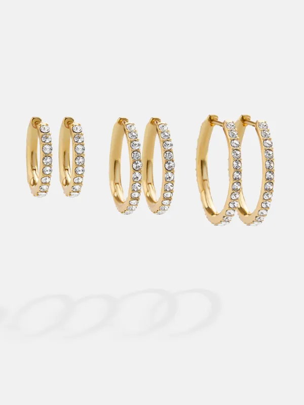 Niata Earring Set - Gold/Pavé made by BaubleBar
