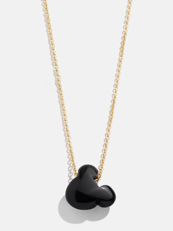 Mickey Mouse Disney Stone Pendant Necklace - Black sold by BaubleBar