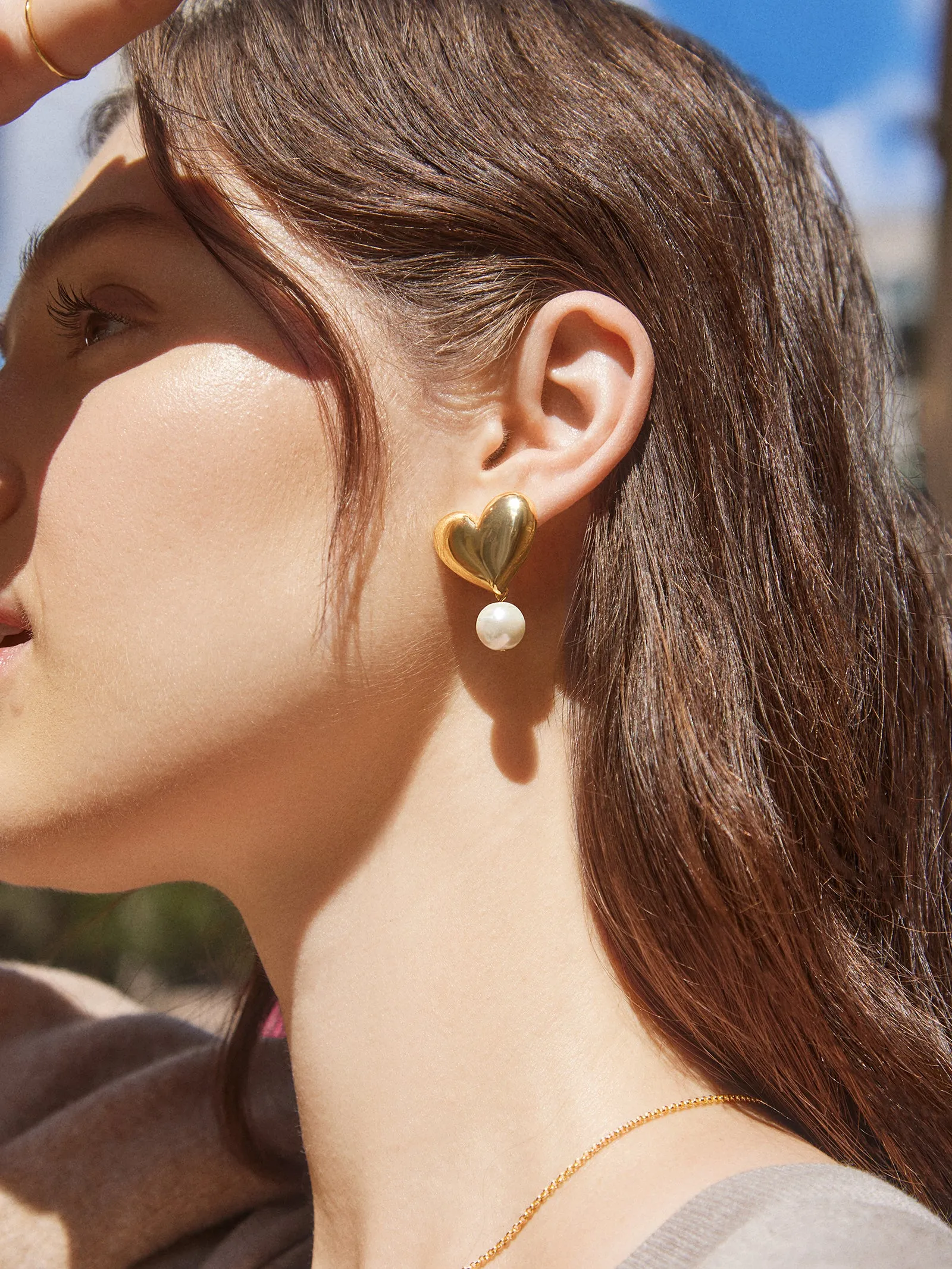 Harriet Earrings - Gold sold by BaubleBar product image thumbnail 2