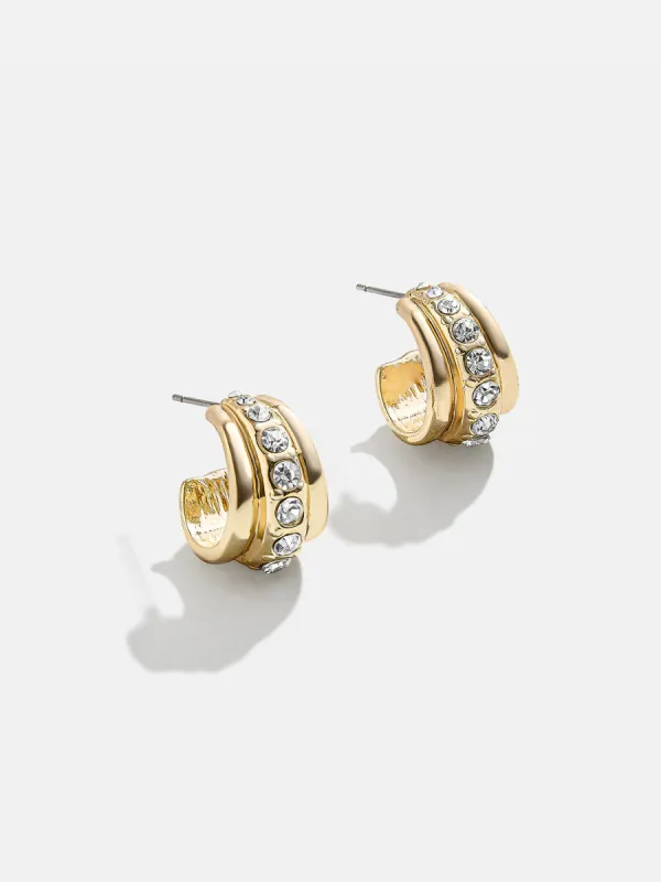 Kendall Earrings - Gold/Pavé sold by BaubleBar