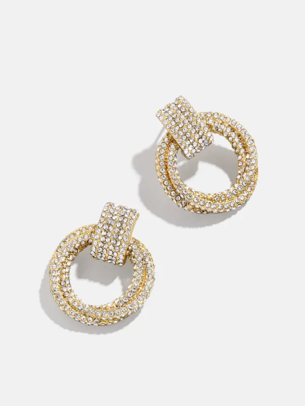 Arabella Earrings - Gold/Pavé sold by BaubleBar