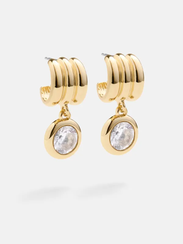 Loreli Earrings - Gold/Pavé sold by BaubleBar