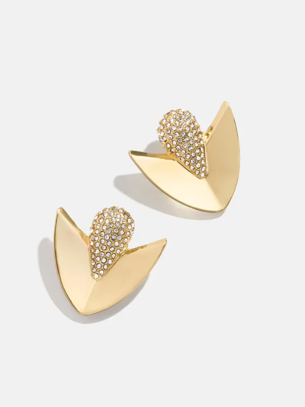 Ruth Earrings - Gold/Pavé sold by BaubleBar