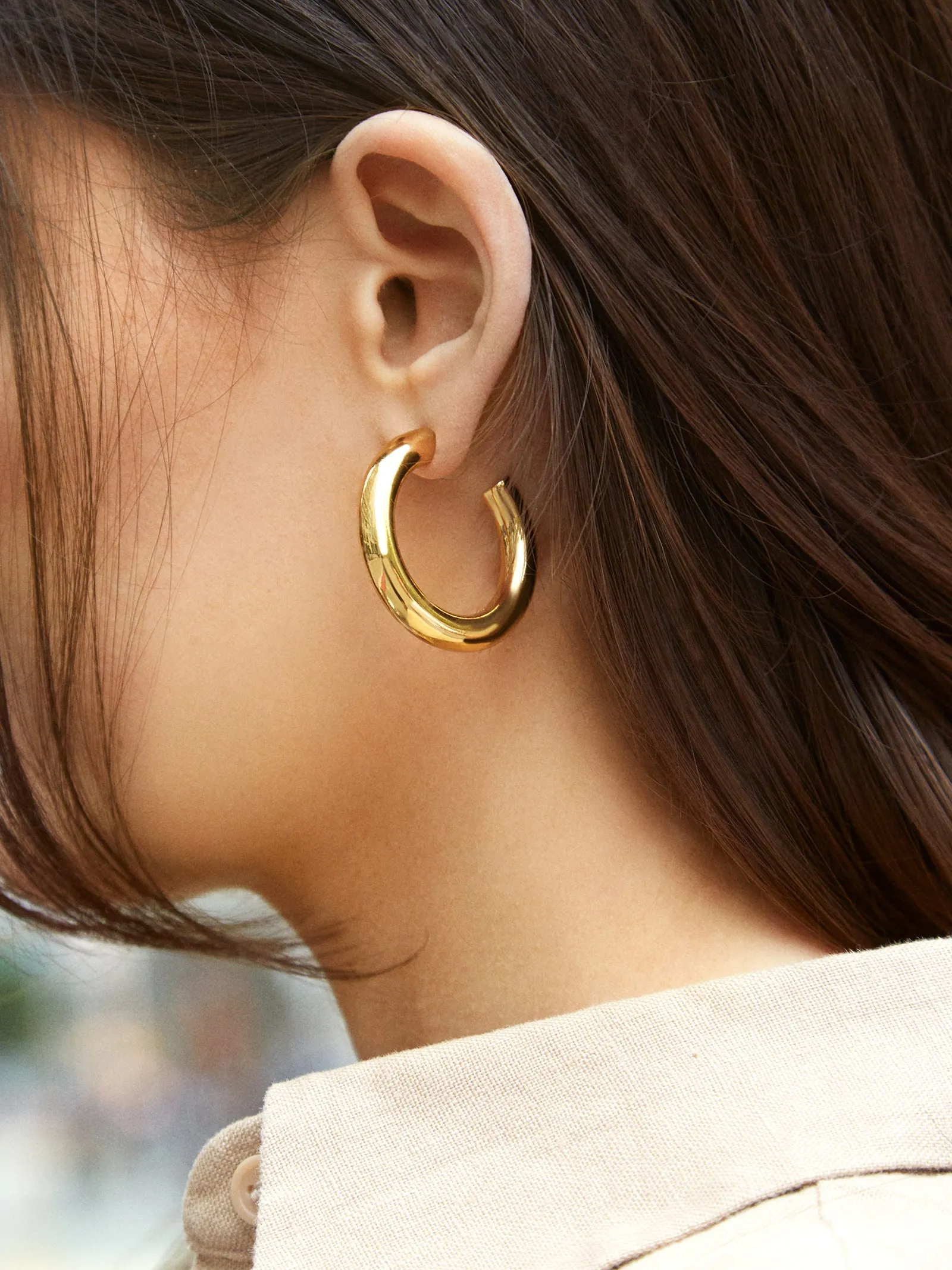 Dalilah Hoops - Medium sold by BaubleBar product image thumbnail 2