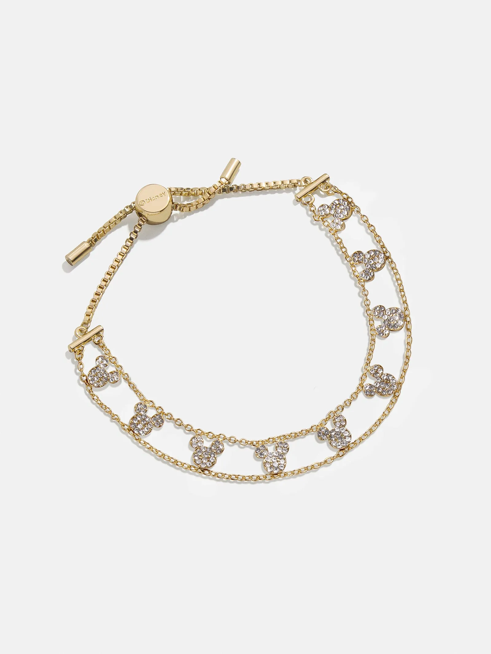 Disney Mickey Mouse Repeating Slider Bracelet - Gold/Pavé sold by BaubleBar product image thumbnail 3