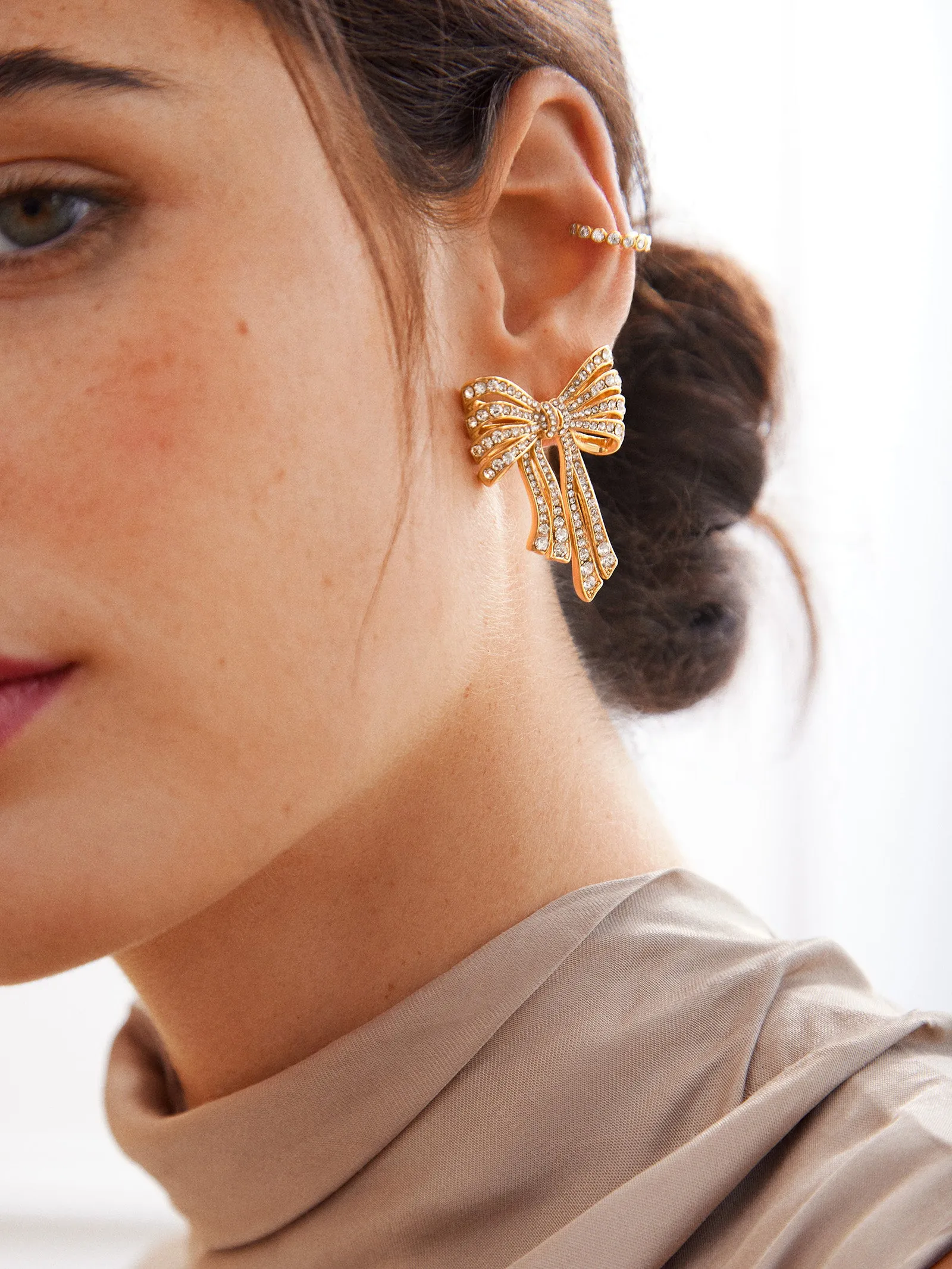 That's A Wrap Earrings - Gold/Pavé sold by BaubleBar product image thumbnail 2