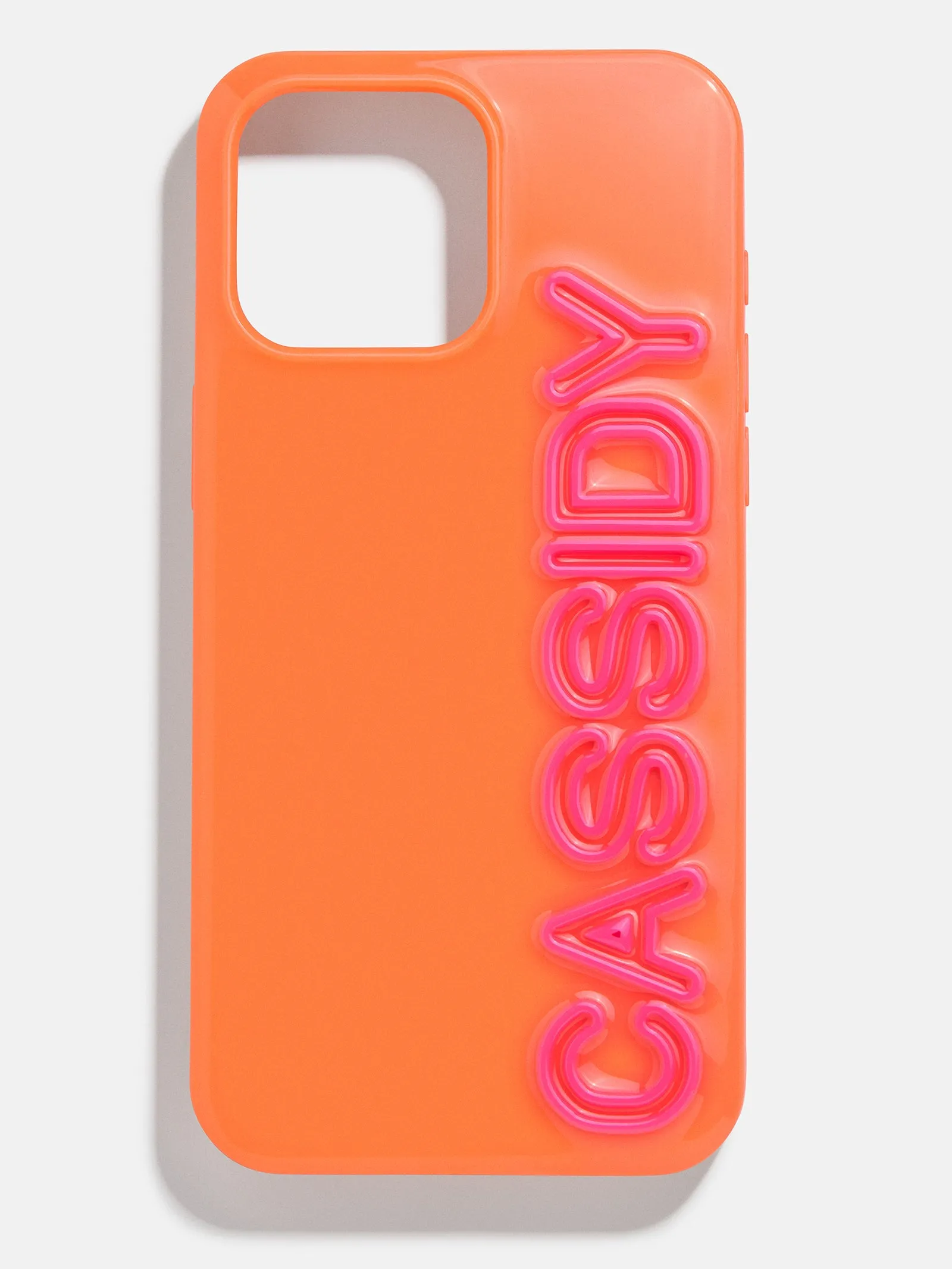 Fine Line Custom iPhone Case - Orange/Hot Pink sold by BaubleBar