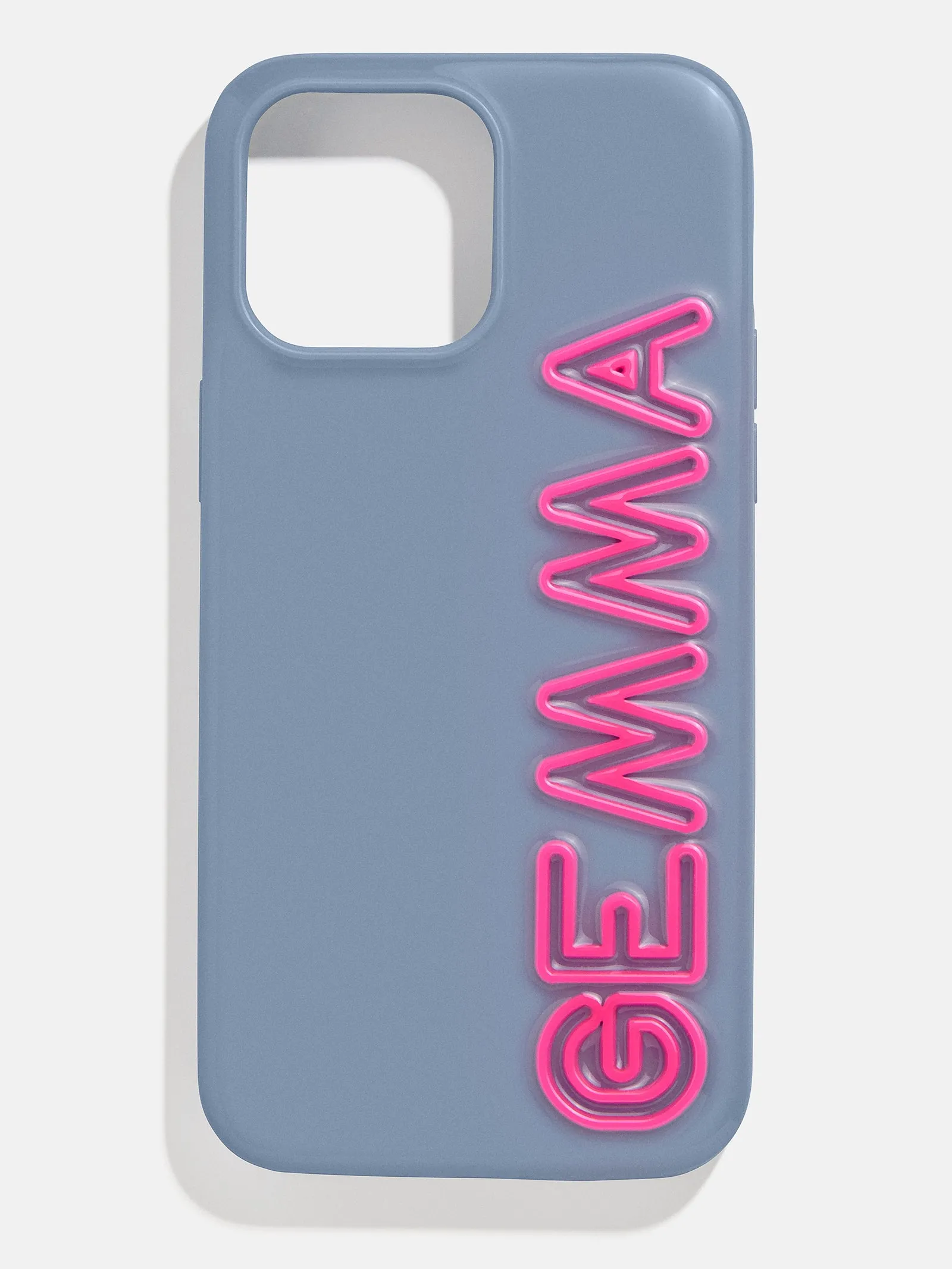 Fine Line Custom iPhone Case - Slate Blue/Hot Pink sold by BaubleBar