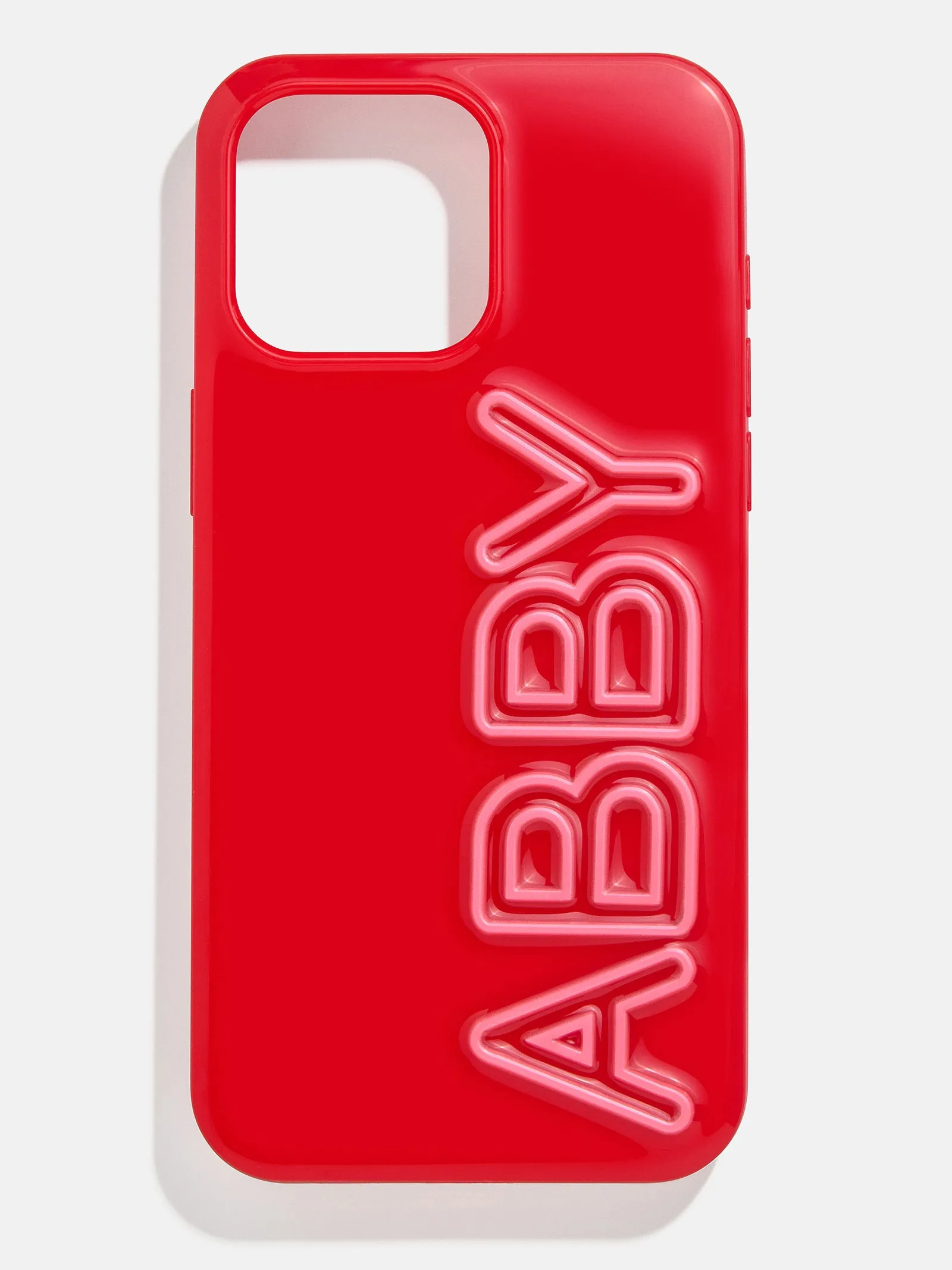 Fine Line Custom iPhone Case - Bright Red/Pink sold by BaubleBar