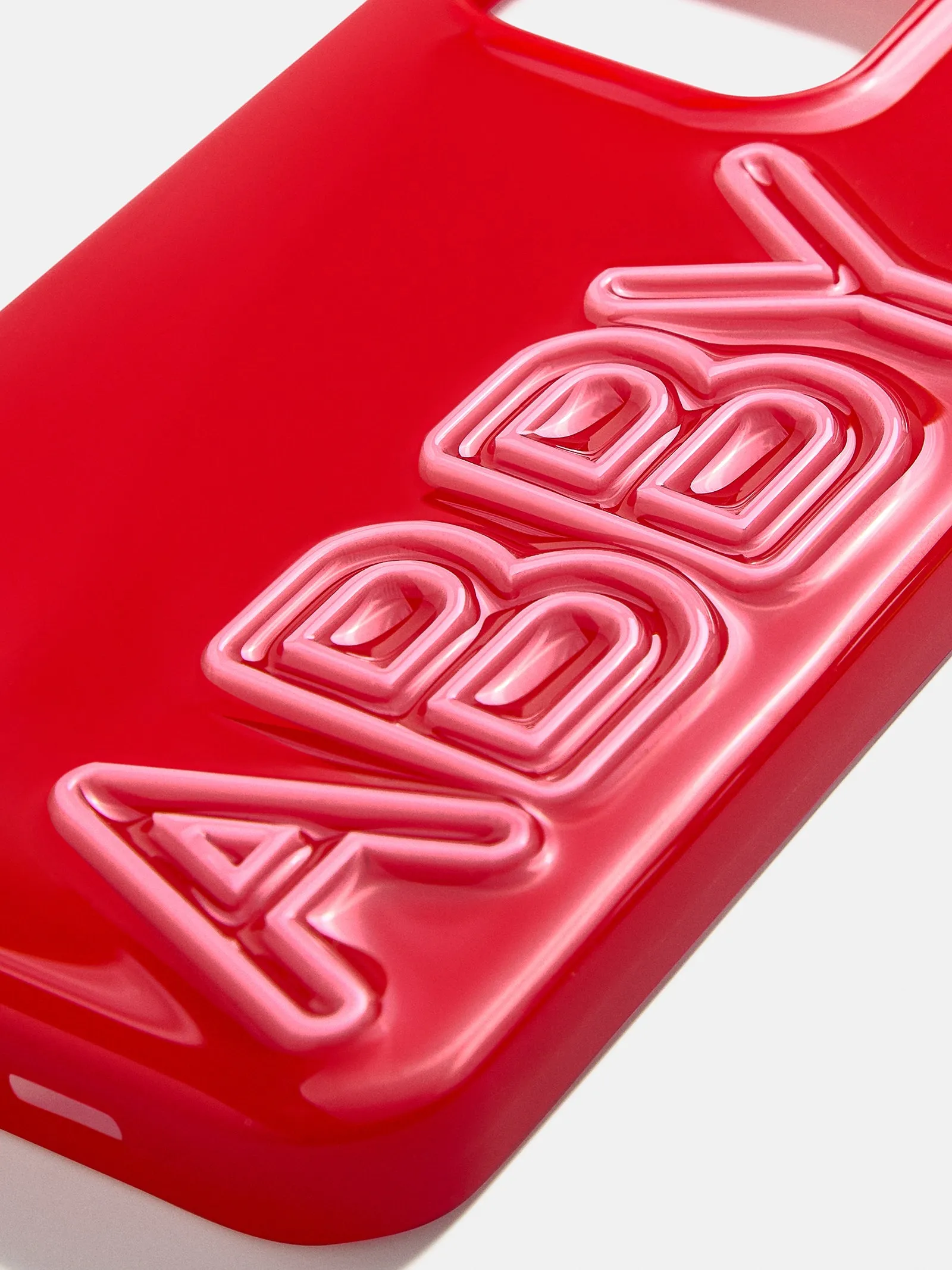 Fine Line Custom iPhone Case - Bright Red/Pink sold by BaubleBar product image thumbnail 2