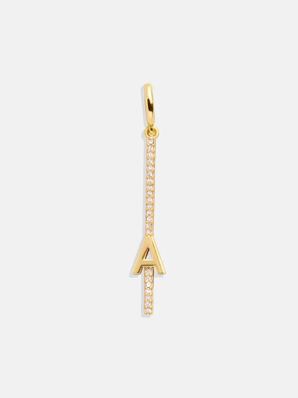 Custom Initial Charm - Gold/Pavé sold by BaubleBar