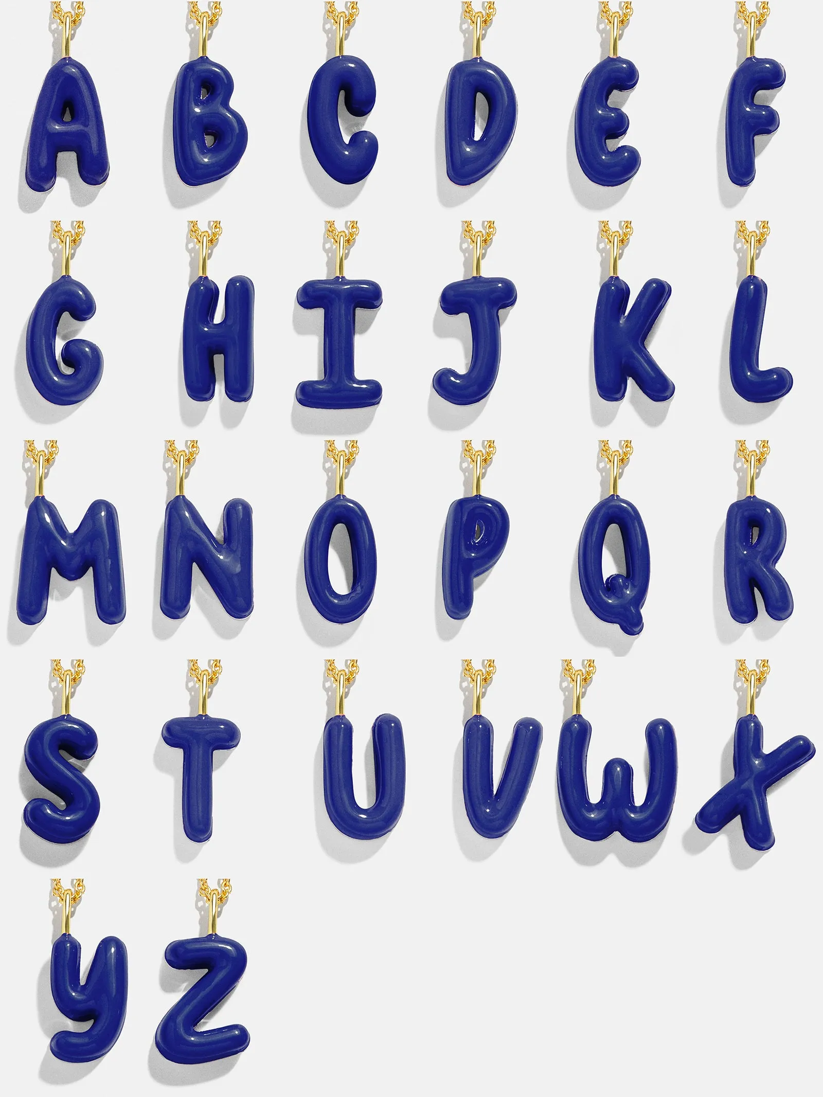 Mini Bubble Initial Enamel Necklace - Dark Blue sold by BaubleBar product image thumbnail 3