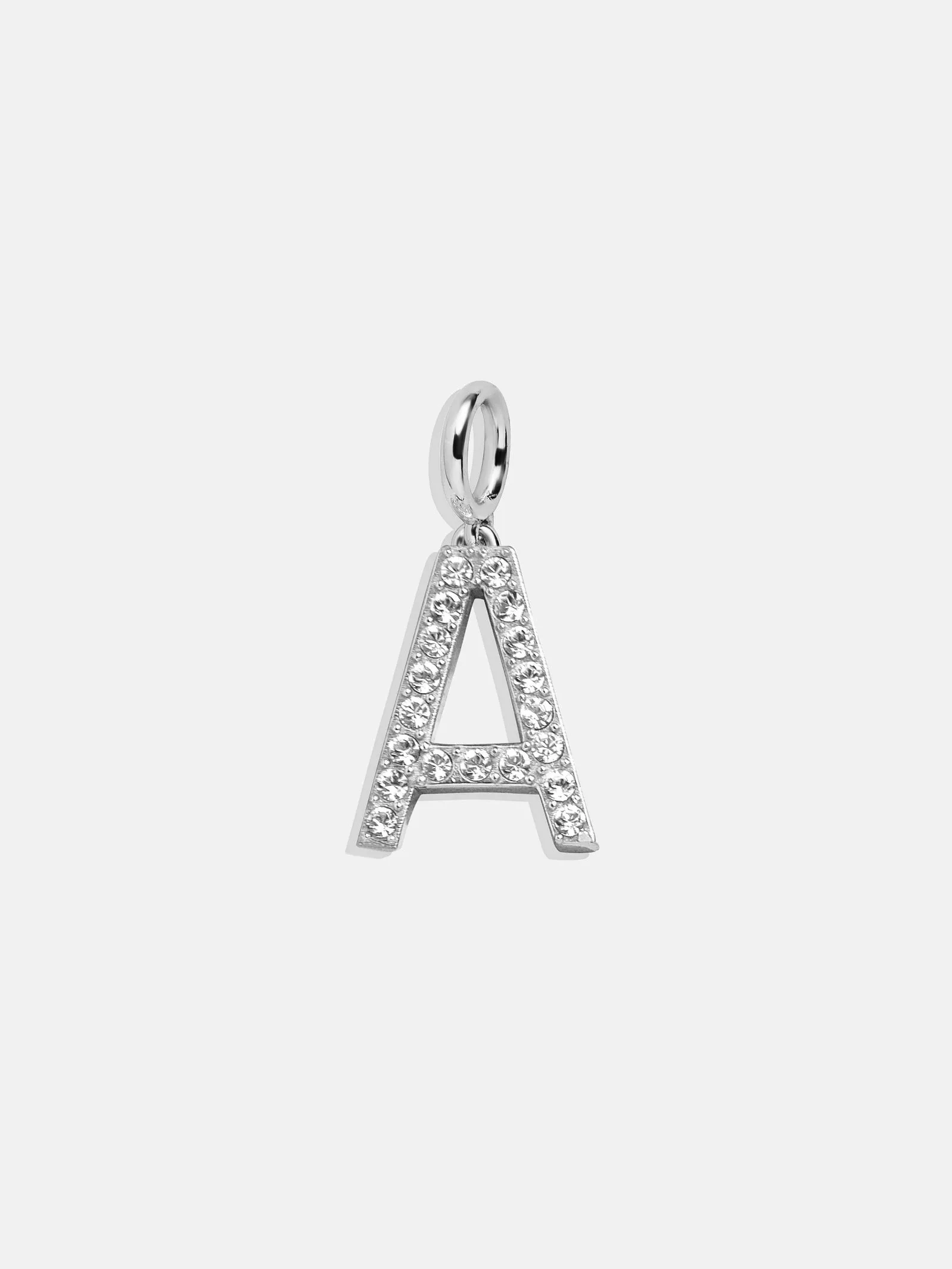 Silver Pave Initial Cluster Charm - A sold by BaubleBar product image thumbnail 2