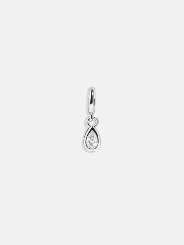 Silver Birthstone Cluster Charm - Crystal sold by BaubleBar