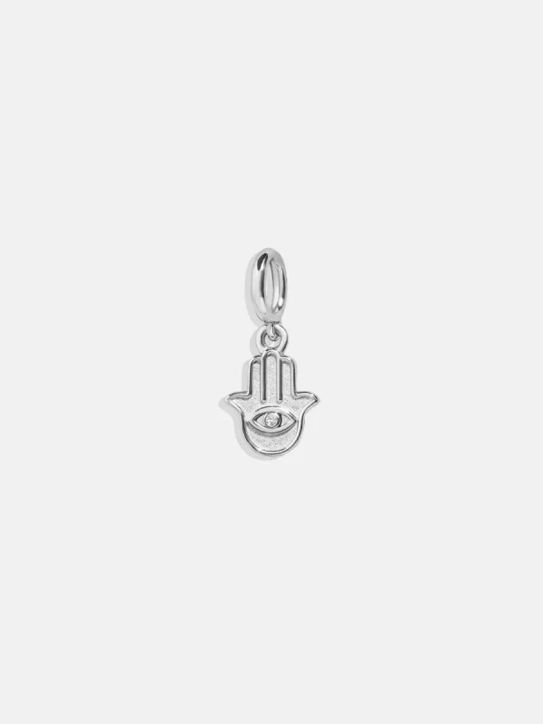 Hamsa Silver Cluster Charm - Hamsa sold by BaubleBar