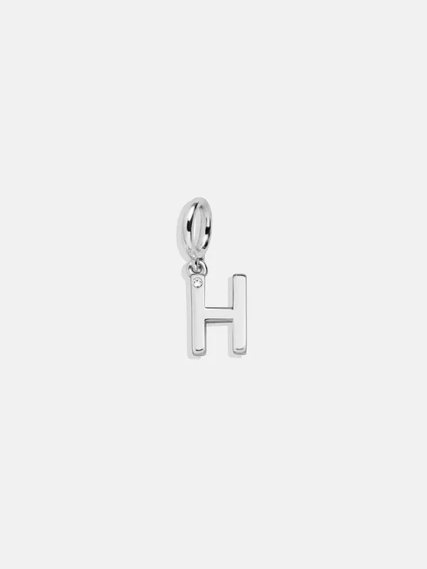 Classic Silver Initial Cluster Charm - H sold by BaubleBar