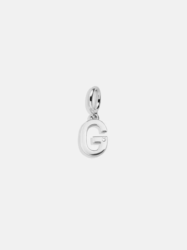 Classic Silver Initial Cluster Charm - G sold by BaubleBar