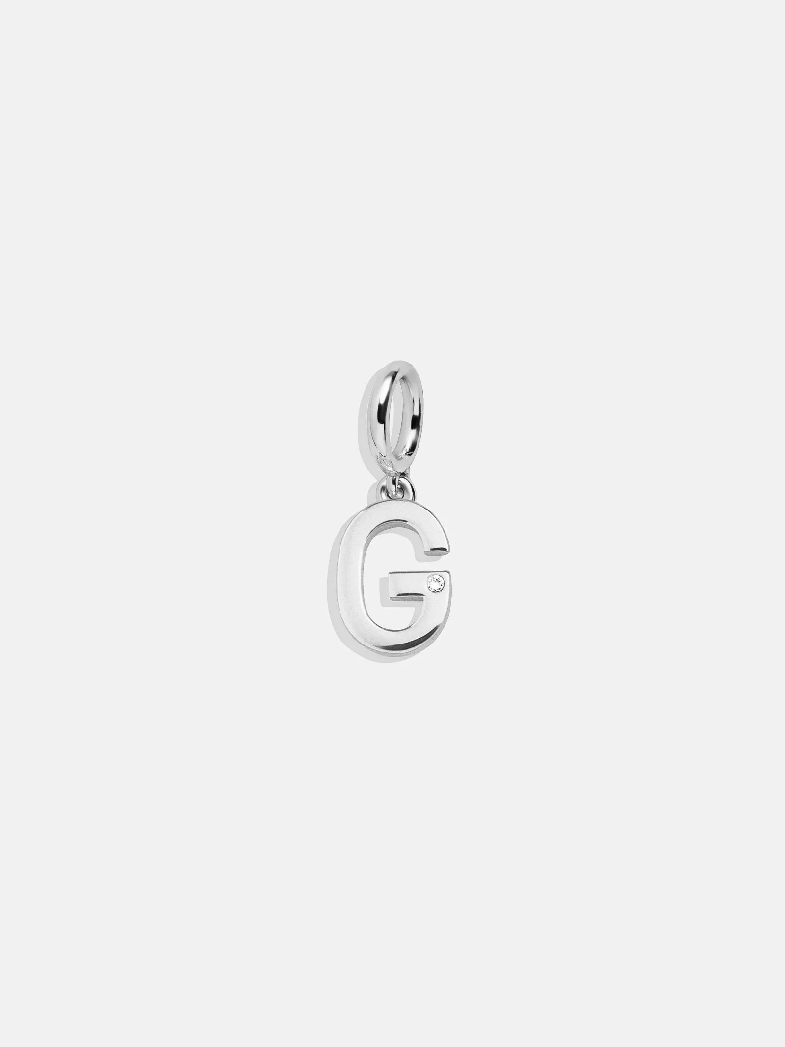 Classic Silver Initial Cluster Charm - G sold by BaubleBar