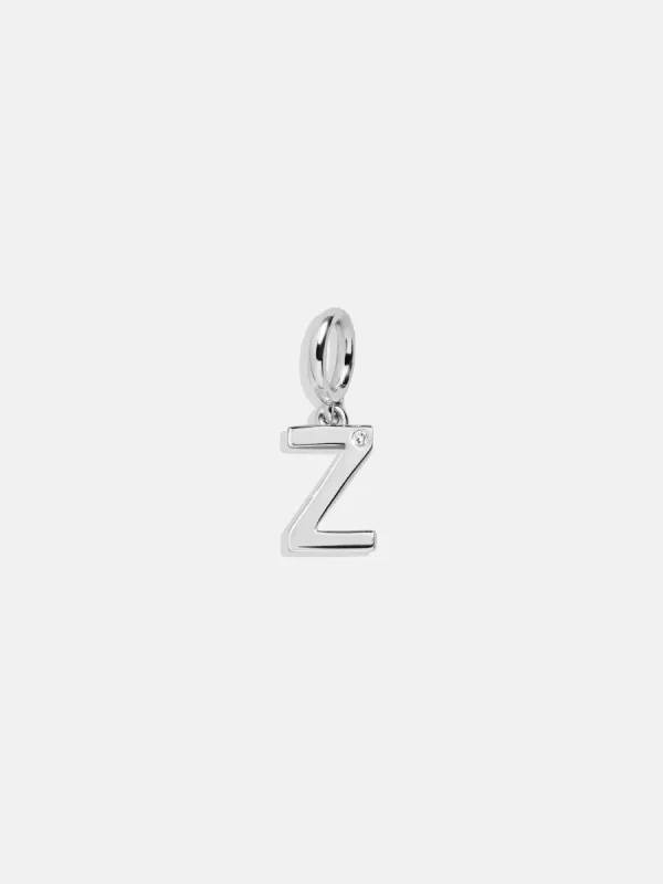 Classic Silver Initial Cluster Charm - Z sold by BaubleBar