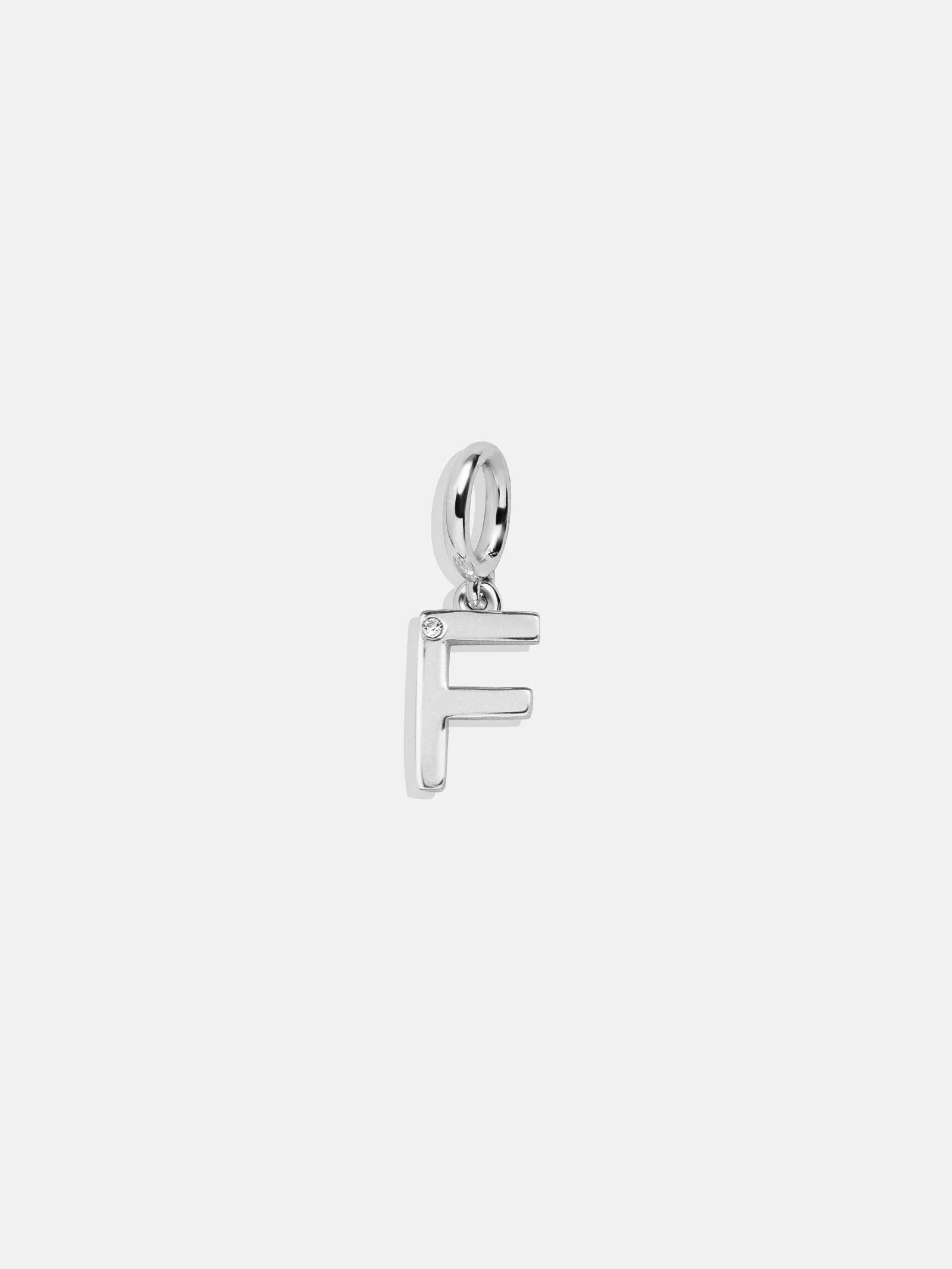 Classic Silver Initial Cluster Charm - F sold by BaubleBar