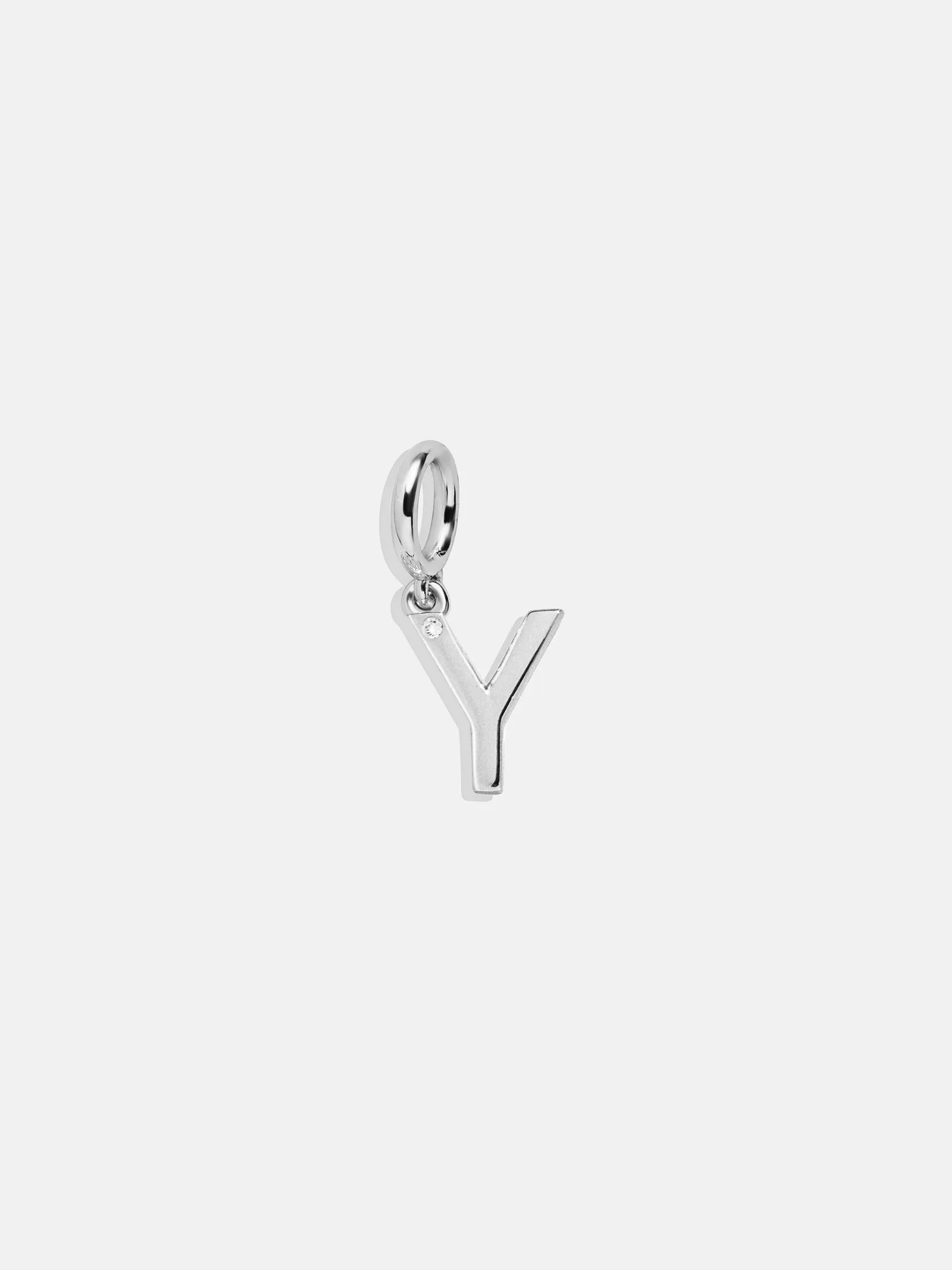 Classic Silver Initial Cluster Charm - Y sold by BaubleBar