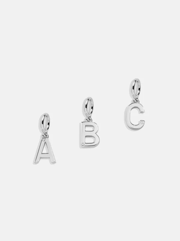 Classic Silver Initial Cluster Charm - A sold by BaubleBar