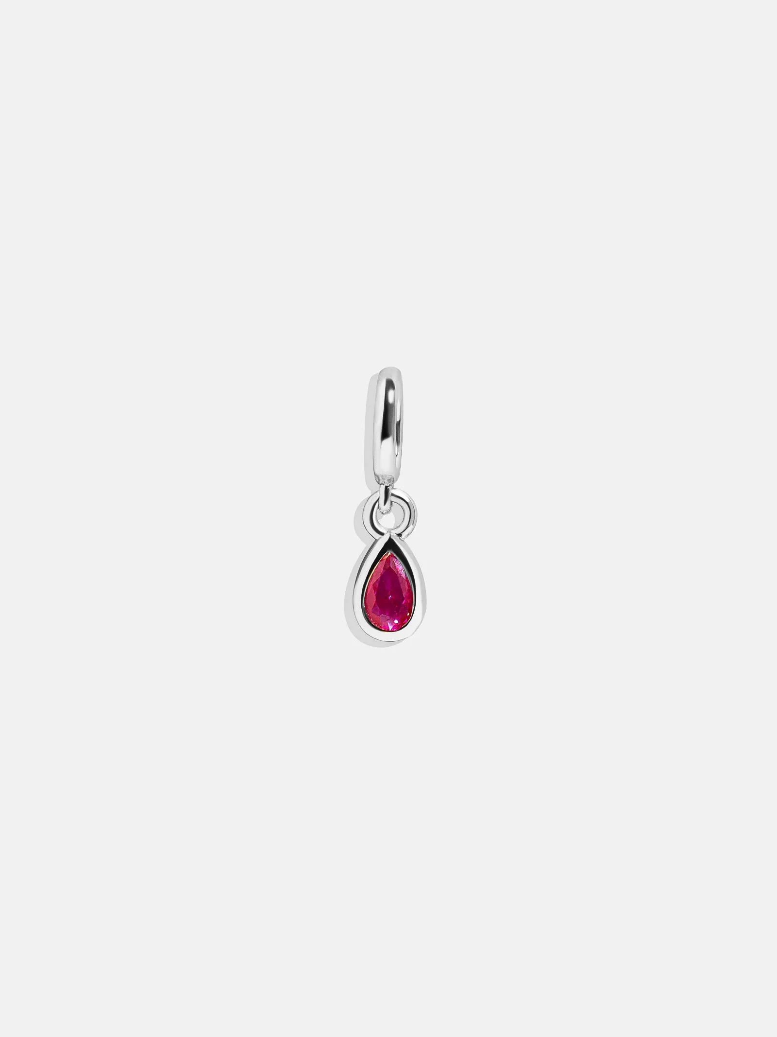 Silver Birthstone Cluster Charm - Garnet sold by BaubleBar
