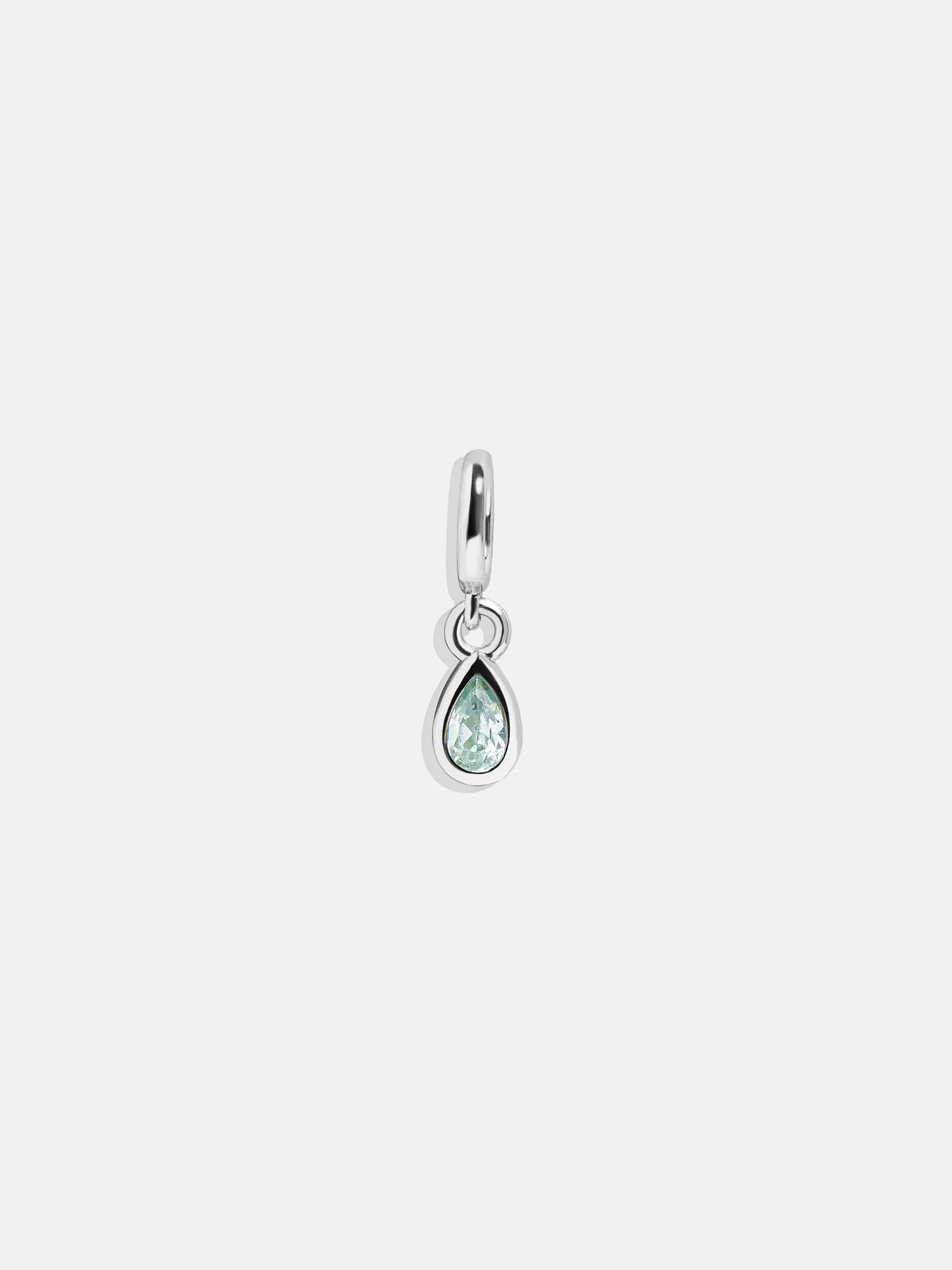 Silver Birthstone Cluster Charm - Aquamarine sold by BaubleBar