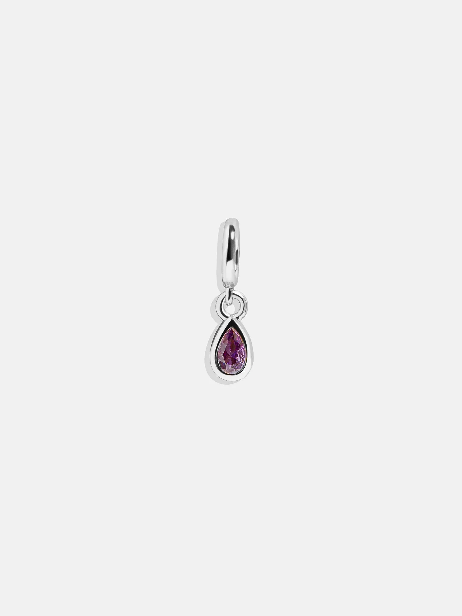 Silver Birthstone Cluster Charm - Amethyst sold by BaubleBar