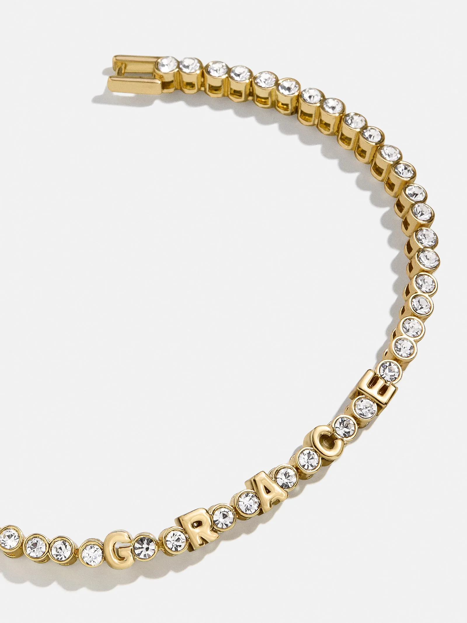 Amalie Custom Tennis Bracelet - Gold/Pavé sold by BaubleBar