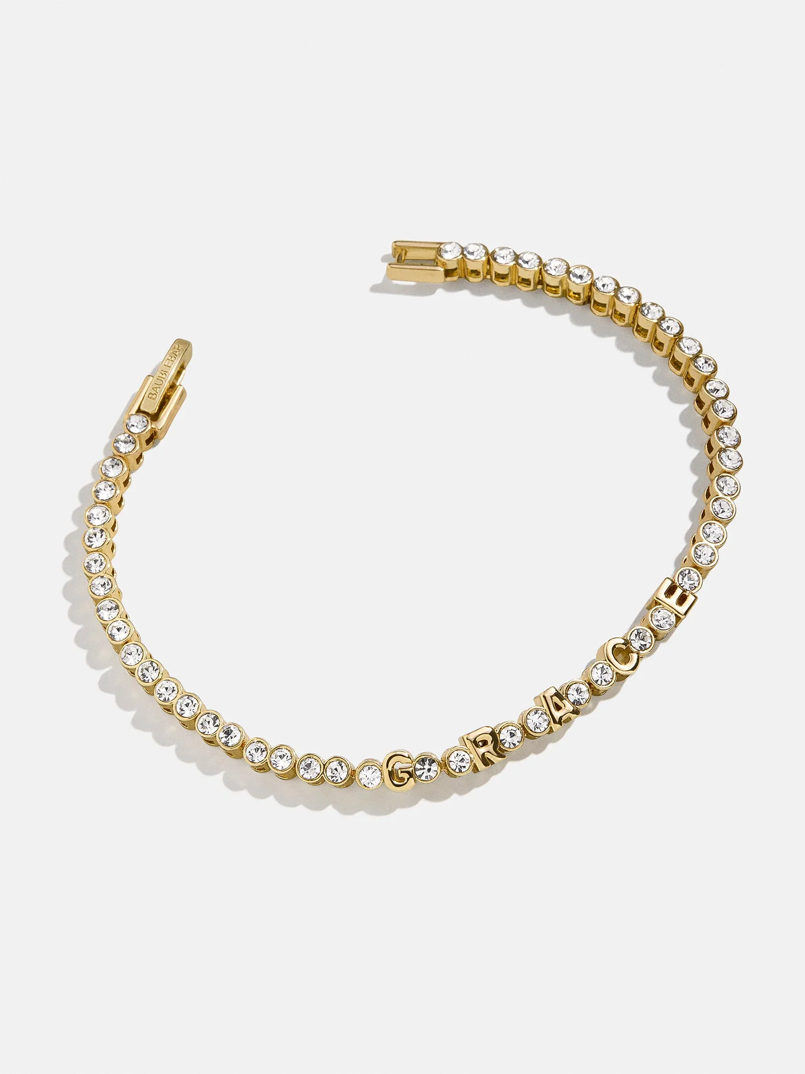Amalie Custom Tennis Bracelet - Gold/Pavé sold by BaubleBar product image thumbnail 3