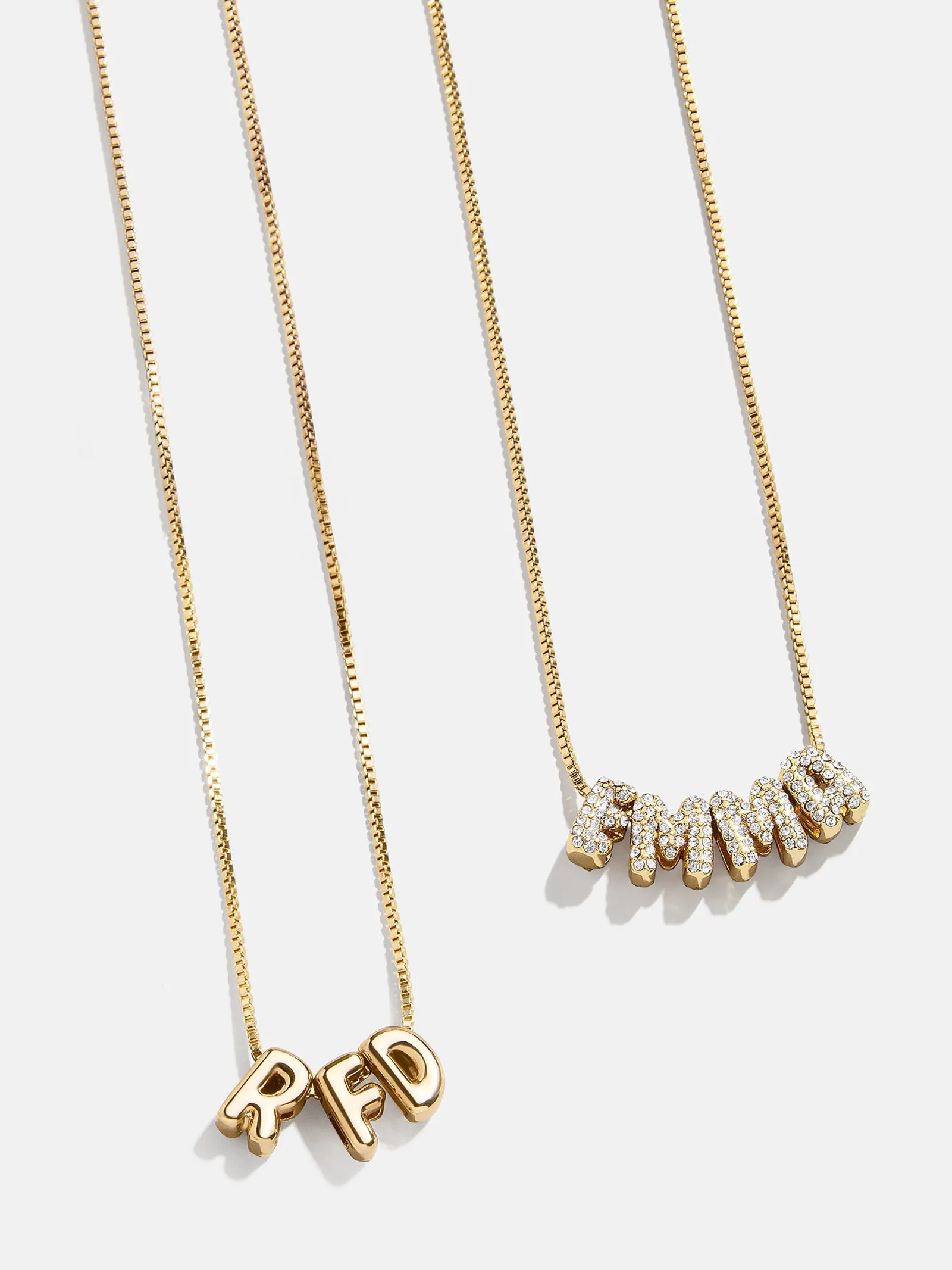 Bubble Letter Custom Necklace - Small Bubble Letter sold by BaubleBar