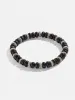 Semi Precious and Pave Stretch Bracelet - Black sold by BaubleBar