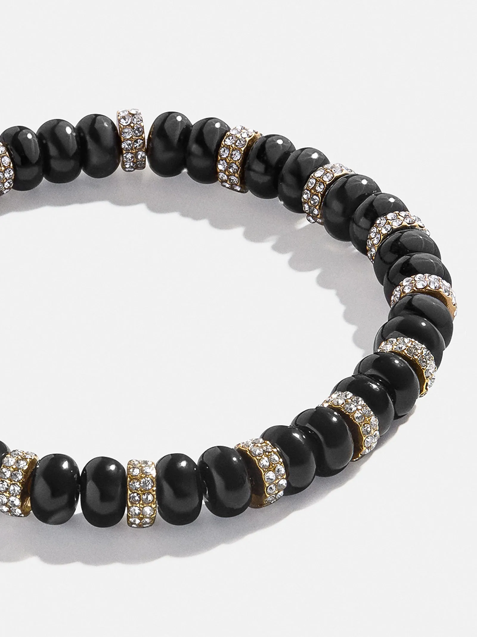 Semi Precious and Pave Stretch Bracelet - Black sold by BaubleBar