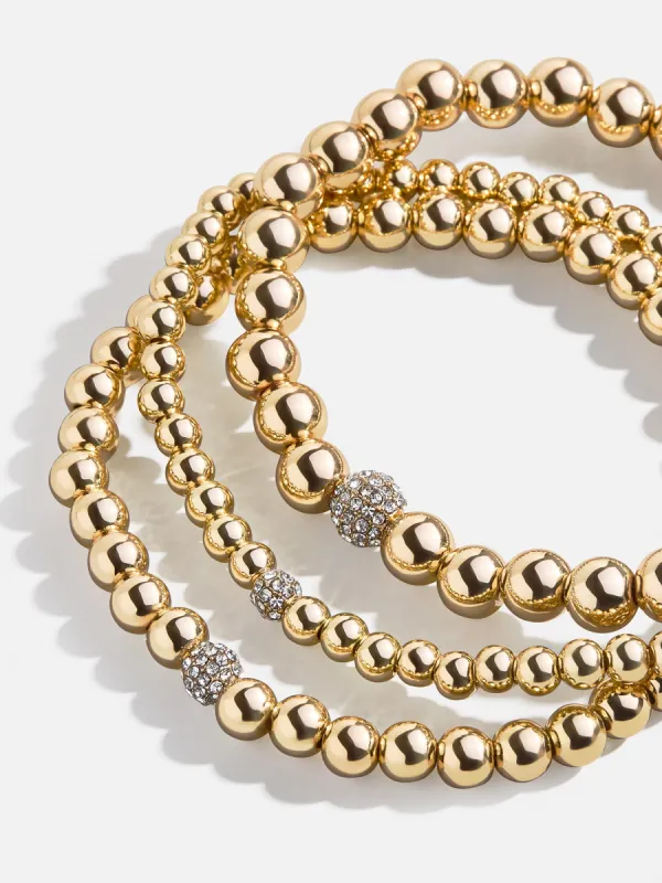 Pisa Bracelet Set - Gold/Pavé sold by BaubleBar
