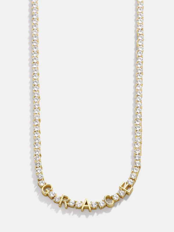 Bennett Custom Tennis Necklace - Standard sold by BaubleBar