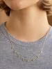 Disney Mickey Mouse 18K Gold Plated Sterling Silver Spaced Custom Necklace - Gold/Pavé sold by BaubleBar