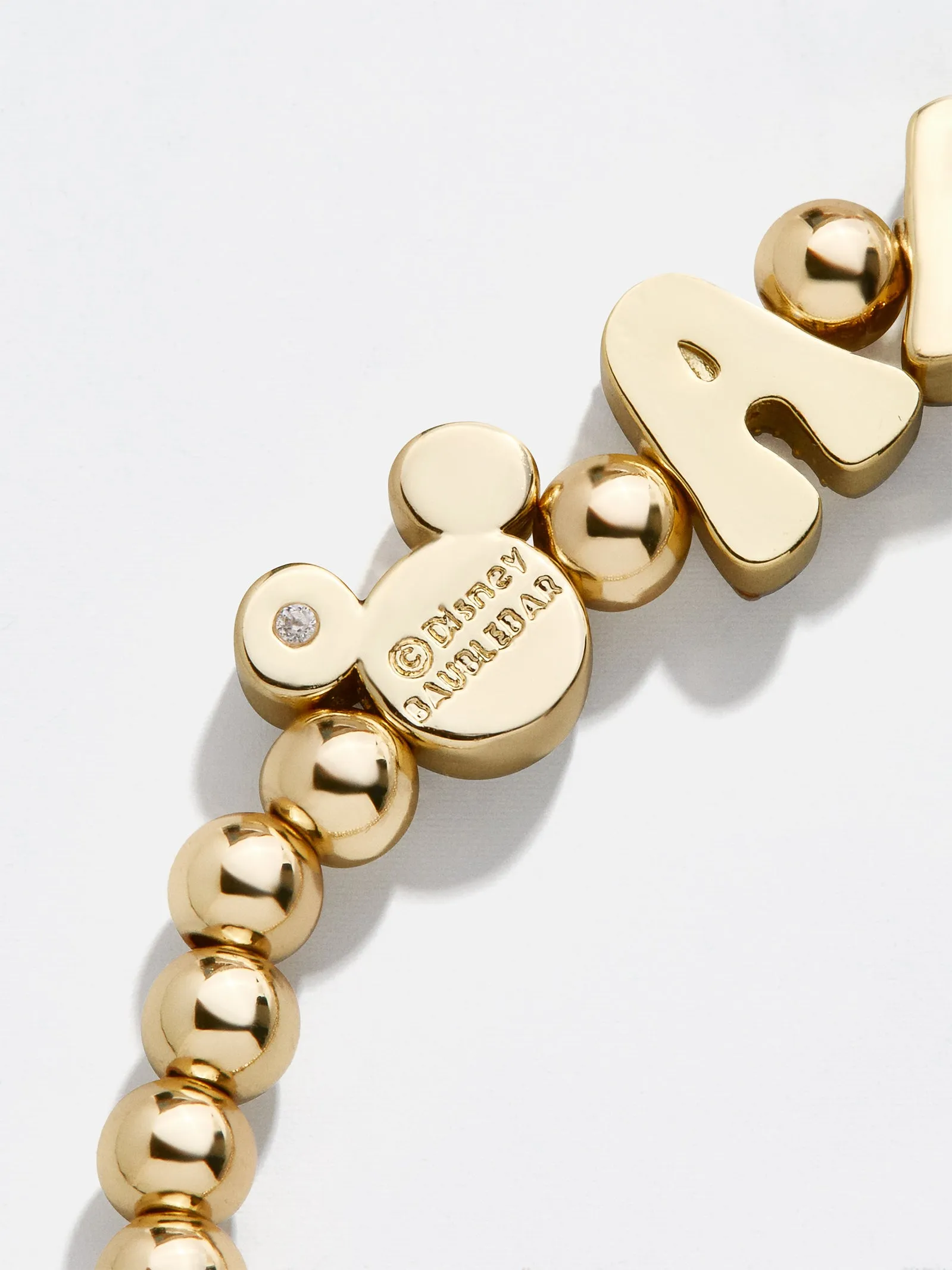 Disney Mickey Mouse Pisa Custom Bracelet - Gold/Pavé sold by BaubleBar product image thumbnail 4