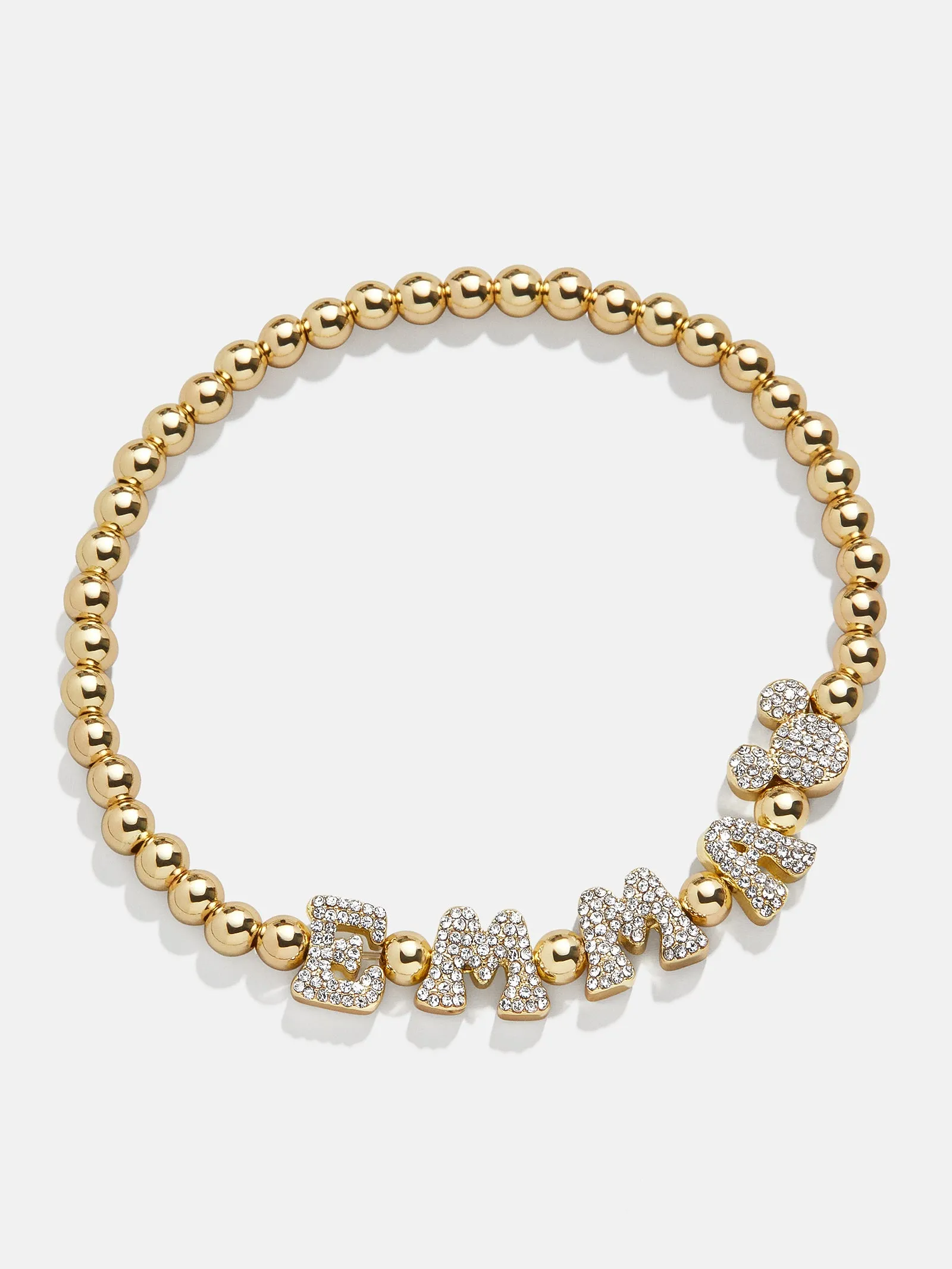 Disney Mickey Mouse Pisa Custom Bracelet - Gold/Pavé sold by BaubleBar product image thumbnail 3