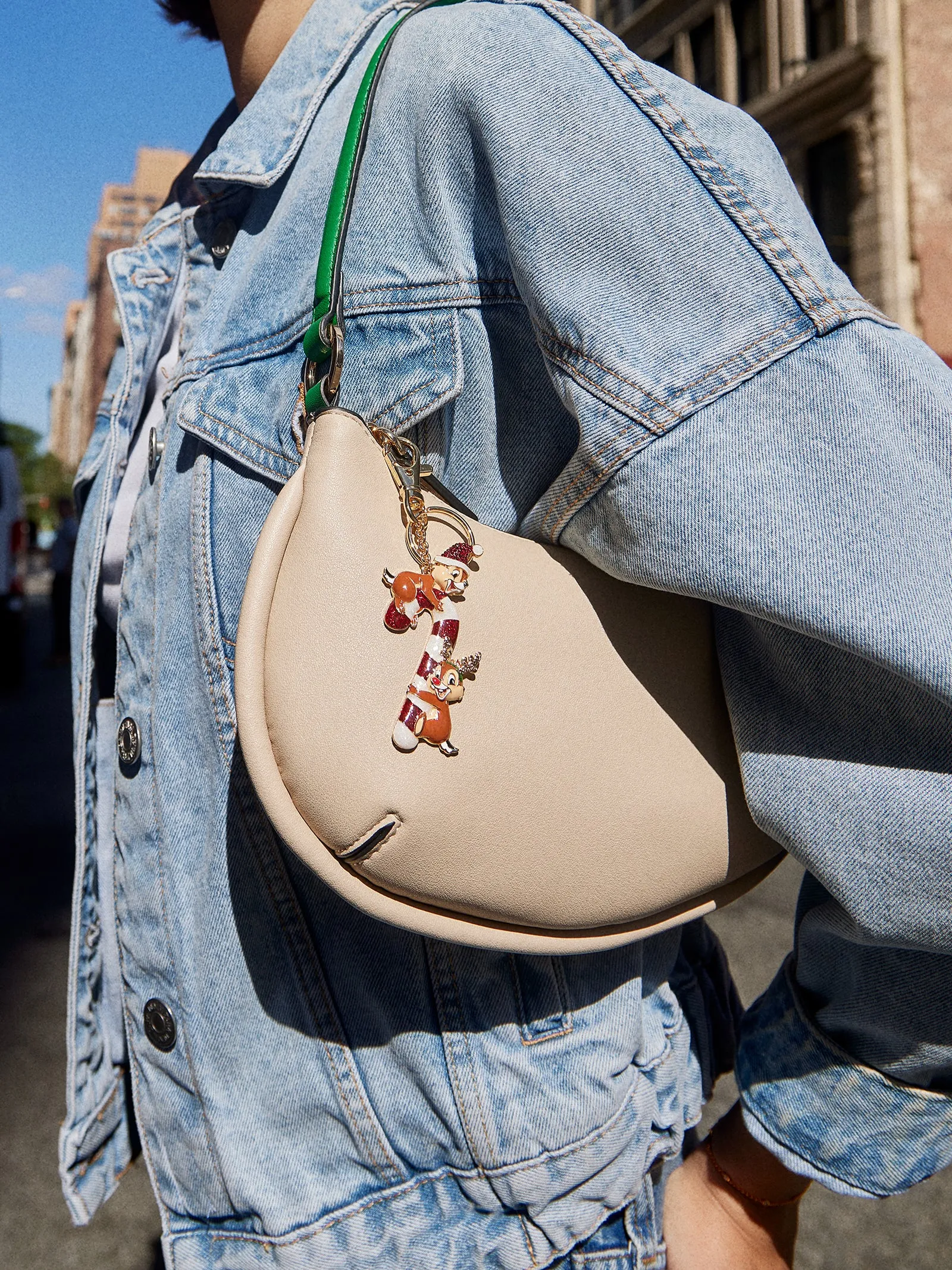 Disney Chip' N Dale Candy Cane 2D Bag Charm - Chip 'N Dale Candy Cane Bag Charm sold by BaubleBar product image thumbnail 2